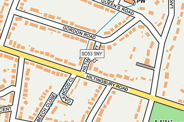 SO53 5NY map - OS OpenMap – Local (Ordnance Survey)