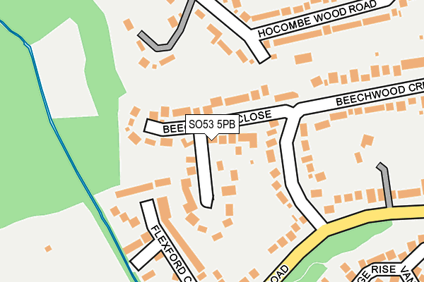 SO53 5PB map - OS OpenMap – Local (Ordnance Survey)