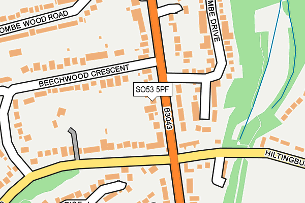 SO53 5PF map - OS OpenMap – Local (Ordnance Survey)