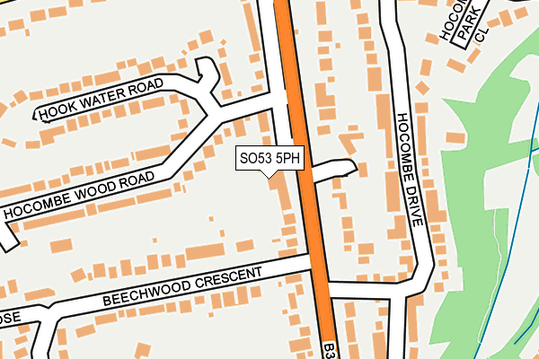 SO53 5PH map - OS OpenMap – Local (Ordnance Survey)