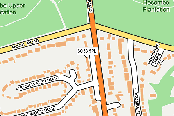 SO53 5PL map - OS OpenMap – Local (Ordnance Survey)