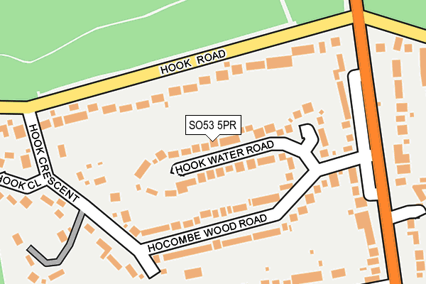 SO53 5PR map - OS OpenMap – Local (Ordnance Survey)