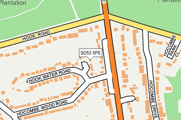 SO53 5PS map - OS OpenMap – Local (Ordnance Survey)