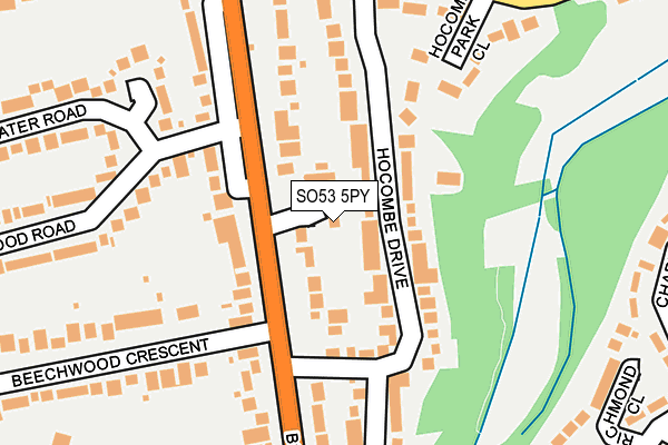 SO53 5PY map - OS OpenMap – Local (Ordnance Survey)