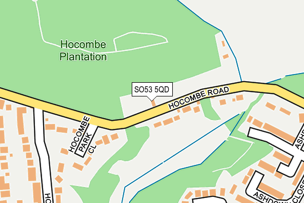 SO53 5QD map - OS OpenMap – Local (Ordnance Survey)