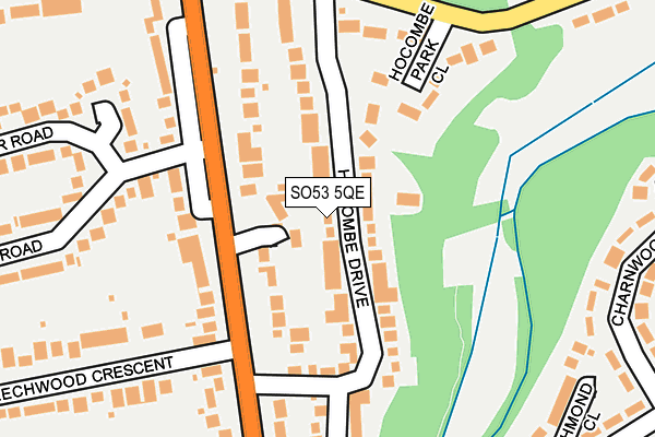 SO53 5QE map - OS OpenMap – Local (Ordnance Survey)