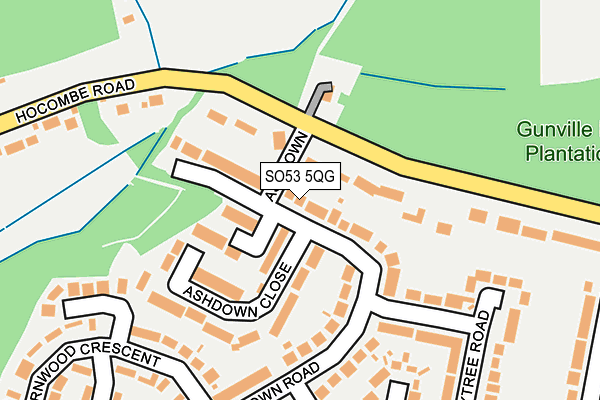 SO53 5QG map - OS OpenMap – Local (Ordnance Survey)