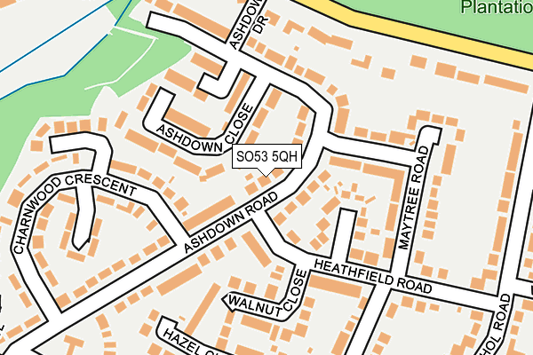 SO53 5QH map - OS OpenMap – Local (Ordnance Survey)