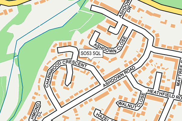 SO53 5QL map - OS OpenMap – Local (Ordnance Survey)