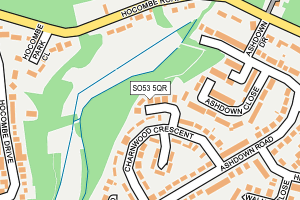 SO53 5QR map - OS OpenMap – Local (Ordnance Survey)