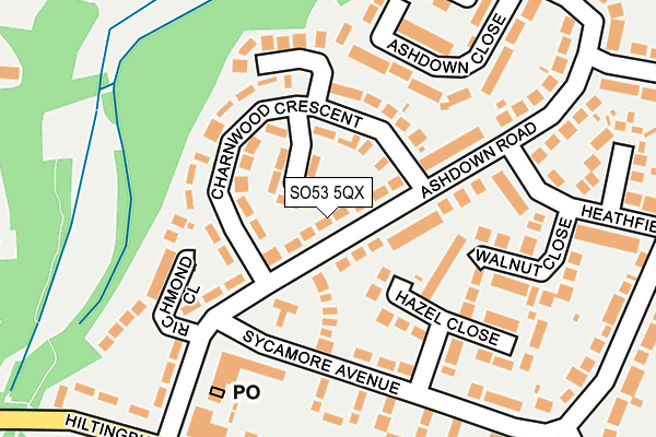 SO53 5QX map - OS OpenMap – Local (Ordnance Survey)