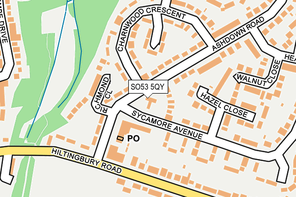 SO53 5QY map - OS OpenMap – Local (Ordnance Survey)