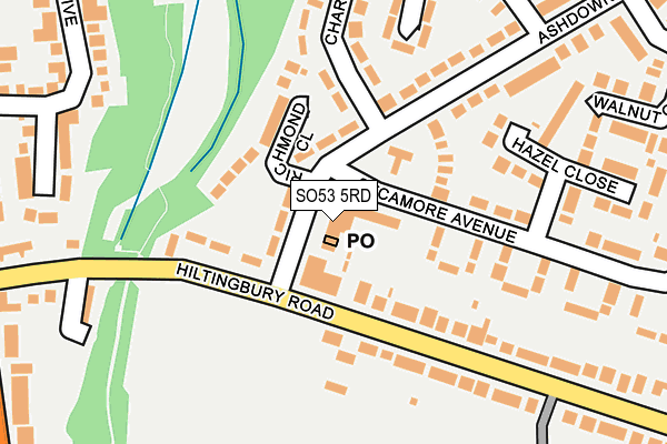 SO53 5RD map - OS OpenMap – Local (Ordnance Survey)