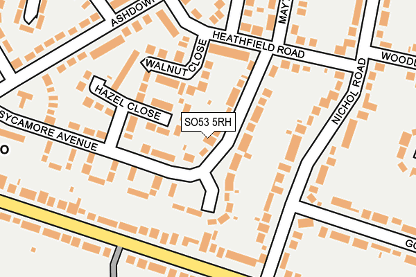 SO53 5RH map - OS OpenMap – Local (Ordnance Survey)