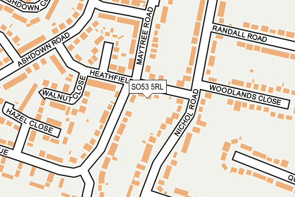 SO53 5RL map - OS OpenMap – Local (Ordnance Survey)