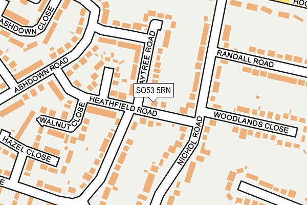 SO53 5RN map - OS OpenMap – Local (Ordnance Survey)