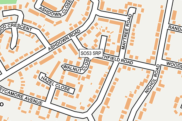 SO53 5RP map - OS OpenMap – Local (Ordnance Survey)