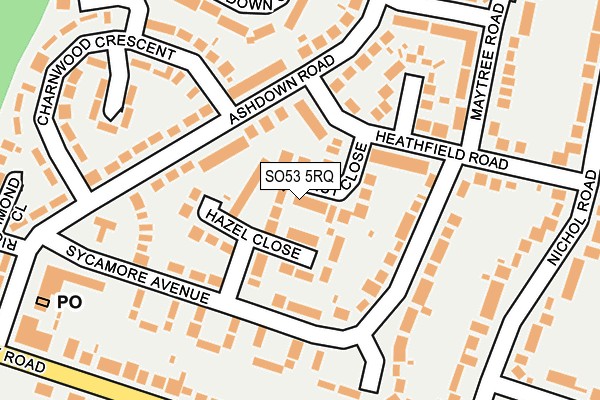 SO53 5RQ map - OS OpenMap – Local (Ordnance Survey)