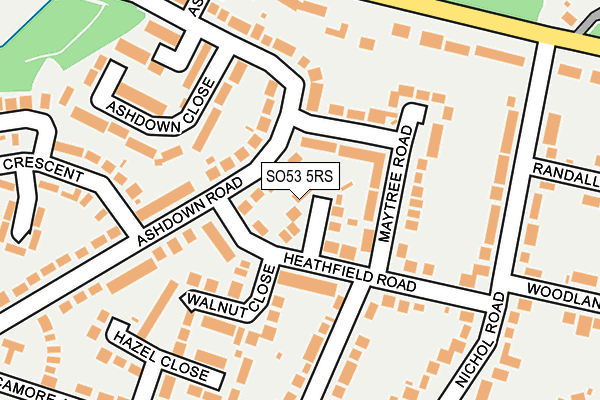 SO53 5RS map - OS OpenMap – Local (Ordnance Survey)