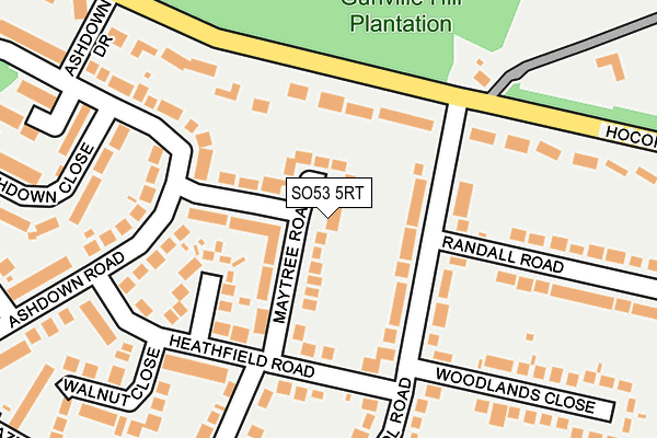 SO53 5RT map - OS OpenMap – Local (Ordnance Survey)