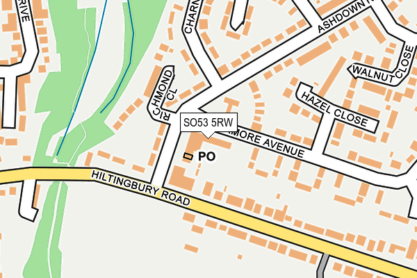 SO53 5RW map - OS OpenMap – Local (Ordnance Survey)