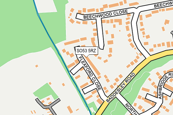 SO53 5RZ map - OS OpenMap – Local (Ordnance Survey)