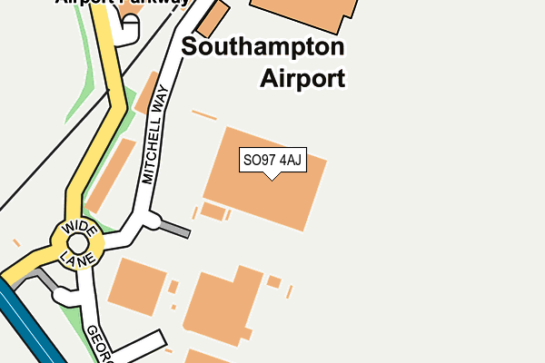 SO97 4AJ map - OS OpenMap – Local (Ordnance Survey)