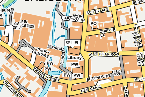 SP1 1BL map - OS OpenMap – Local (Ordnance Survey)