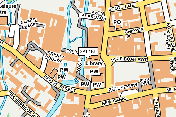 SP1 1BT map - OS OpenMap – Local (Ordnance Survey)