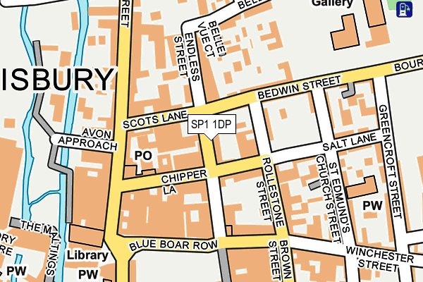 SP1 1DP map - OS OpenMap – Local (Ordnance Survey)