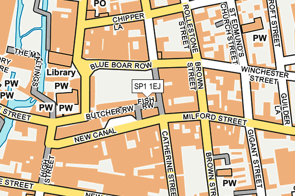 SP1 1EJ map - OS OpenMap – Local (Ordnance Survey)