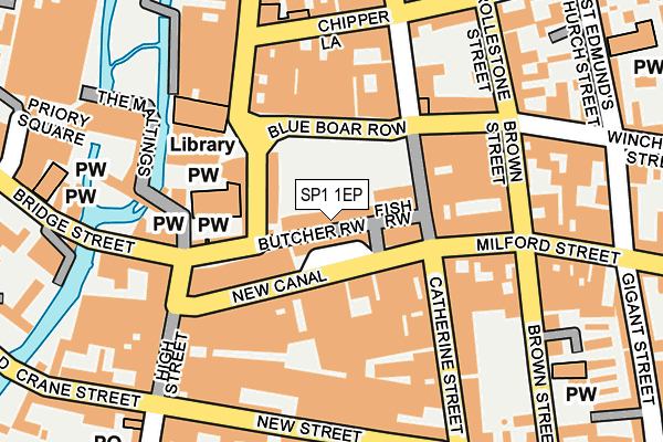 SP1 1EP map - OS OpenMap – Local (Ordnance Survey)