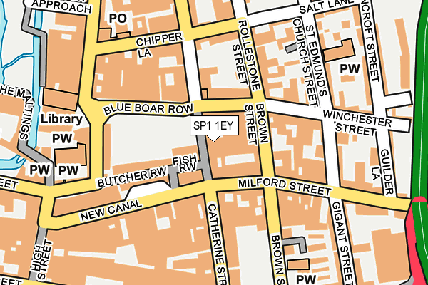 SP1 1EY map - OS OpenMap – Local (Ordnance Survey)