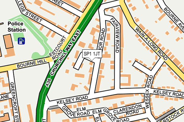 SP1 1JT map - OS OpenMap – Local (Ordnance Survey)