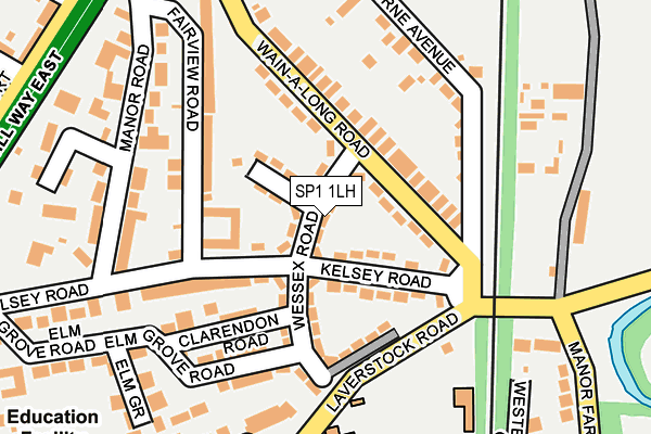 SP1 1LH map - OS OpenMap – Local (Ordnance Survey)
