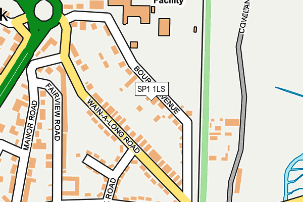 SP1 1LS map - OS OpenMap – Local (Ordnance Survey)