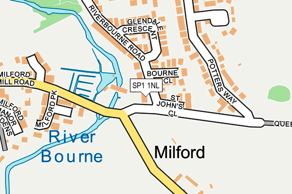 SP1 1NL map - OS OpenMap – Local (Ordnance Survey)