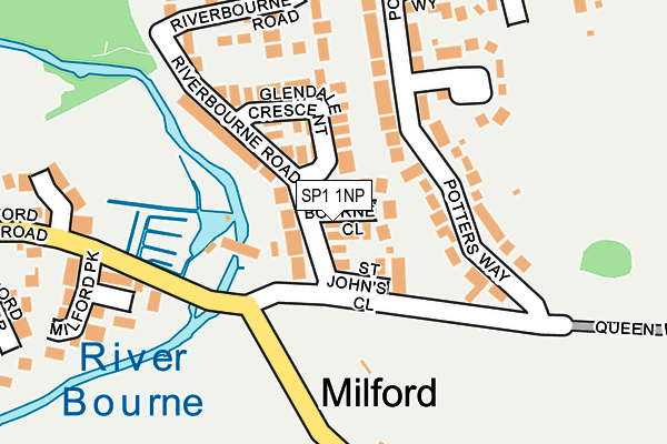 SP1 1NP map - OS OpenMap – Local (Ordnance Survey)