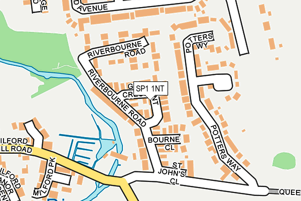 SP1 1NT map - OS OpenMap – Local (Ordnance Survey)
