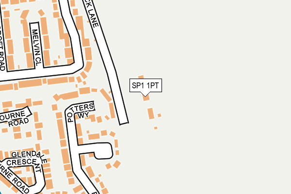 SP1 1PT map - OS OpenMap – Local (Ordnance Survey)