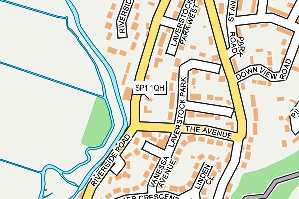 SP1 1QH map - OS OpenMap – Local (Ordnance Survey)