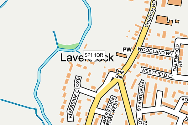 SP1 1QR map - OS OpenMap – Local (Ordnance Survey)