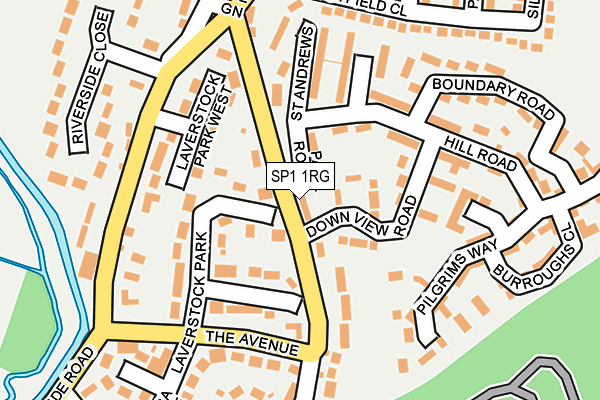 SP1 1RG map - OS OpenMap – Local (Ordnance Survey)