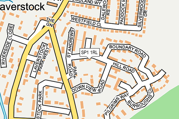 SP1 1RL map - OS OpenMap – Local (Ordnance Survey)