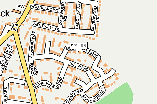 SP1 1RN map - OS OpenMap – Local (Ordnance Survey)