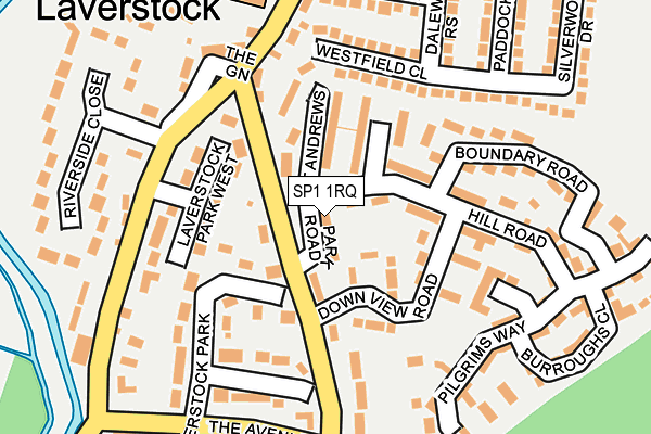 SP1 1RQ map - OS OpenMap – Local (Ordnance Survey)