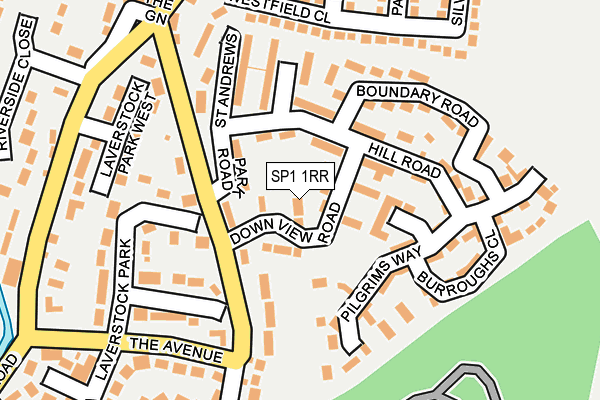 SP1 1RR map - OS OpenMap – Local (Ordnance Survey)