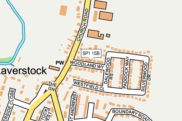 SP1 1SB map - OS OpenMap – Local (Ordnance Survey)