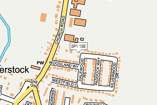 SP1 1SE map - OS OpenMap – Local (Ordnance Survey)