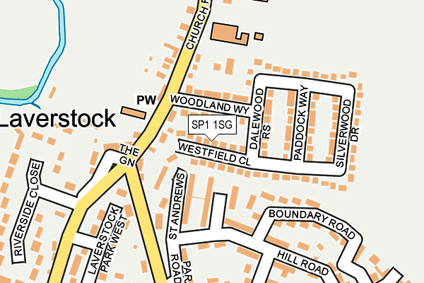 SP1 1SG map - OS OpenMap – Local (Ordnance Survey)